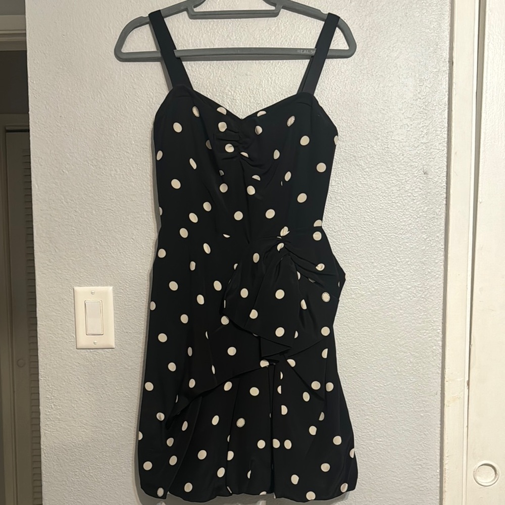 Marc Jacobs Polka Dot Black Dress Size 4